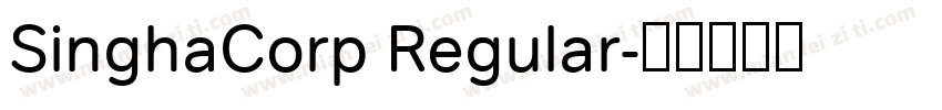 SinghaCorp Regular字体转换